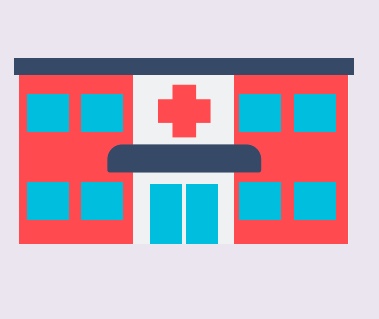 A cartoon rendering of an emergency department.