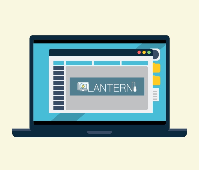 A laptop showing LANTERN.